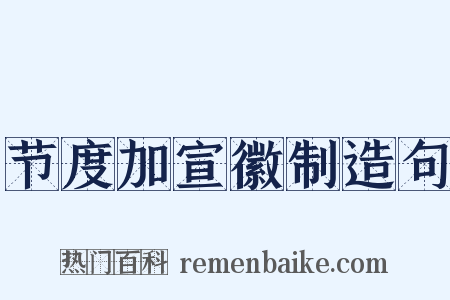节度加宣徽制造句是什么意思的图片